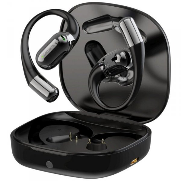 4smarts Słuchawki Bluetooth OWS tłumacz AI z wyświetlaczem SkyBuds Czarne