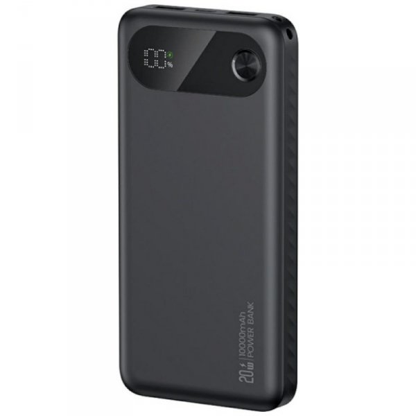 USAMS Powerbank PB80 10000mAh 20W PD 2xUSB-A + USB-C czarny