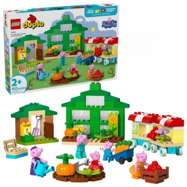LEGO Klocki DUPLO Peppa Pig 10461 Ogród i szklarnia Dziadka świnki
