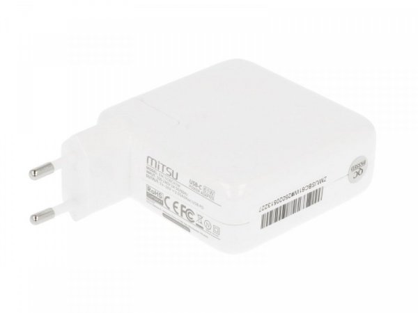 Mitsu Zasilacz ładowarka do laptopa 61W USB-C 5V-9V-12V-15V-20V-20.3V/3A PD