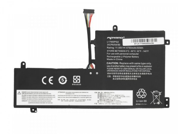 Movano Bateria L17C3PG2 do Lenovo Legion Y530 Y730 Y7000 - 4750 mAh (55 Wh)