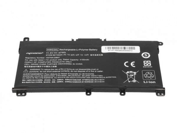 Movano Bateria HW03XL do HP do 15-EG 15-EH 15T-EG 15Z-EH 17-CN 17-CP 17T-CN 17Z-EH - 4150 mAh (47 Wh)
