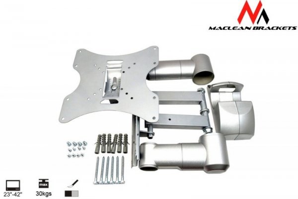Maclean Uchwyt do monitora 23-42&#039;&#039;  30 kg uniwersalny MC-503A S max vesa 200 srebrny