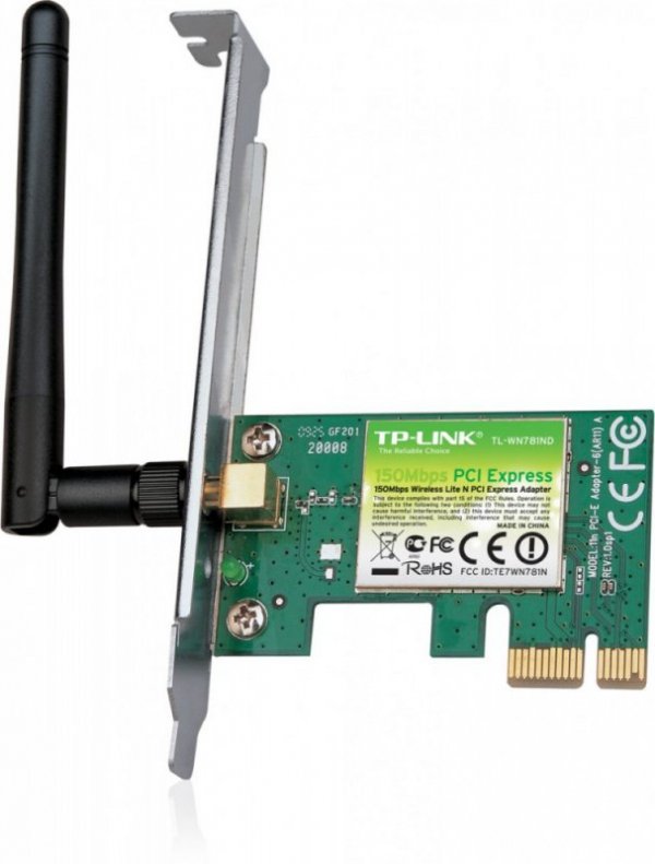 TP-LINK WN781ND karta WiFi N150 PCI-E 1x2dBi (SMA) BOX