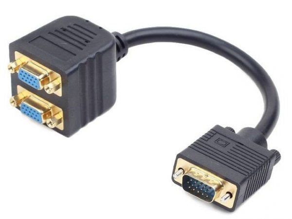 Gembird Adapter VGA(M)-&gt;2xVGA(F) 20cm