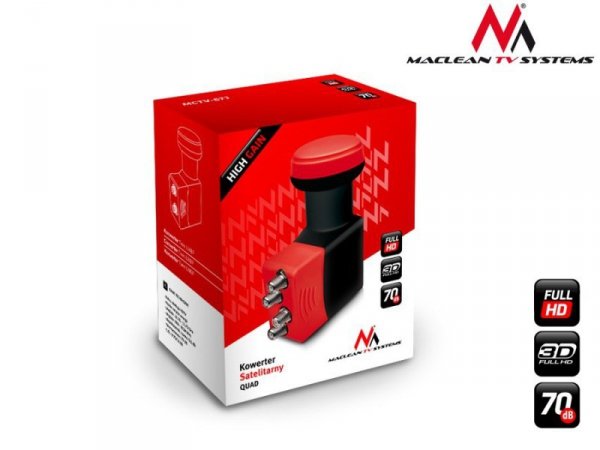 Maclean Konwerter satelitarny quad MCTV-671