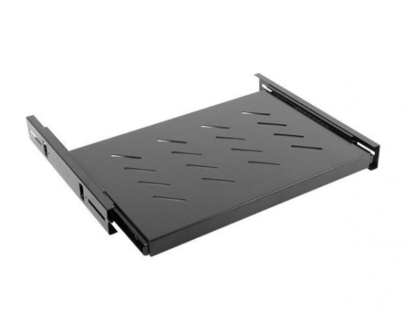 Lanberg Półka do szaf 19&#039;&#039; 600mm 1U 465x350mm czarna