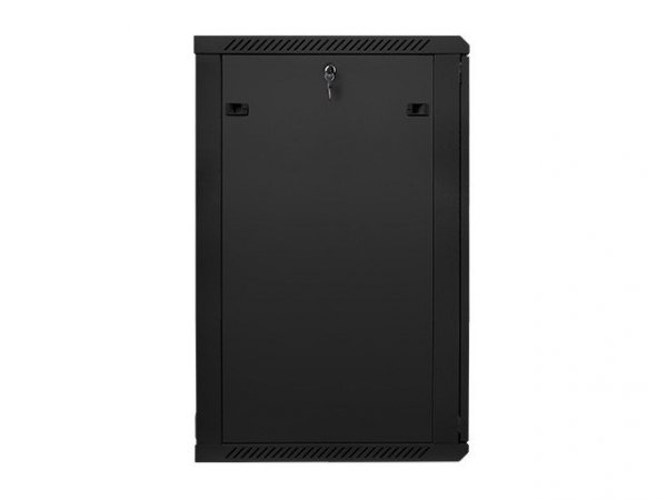 Lanberg Szafa instalacyjna wisząca 19&#039;&#039; 22U 600X600mm czarna (drzwi      szklane)
