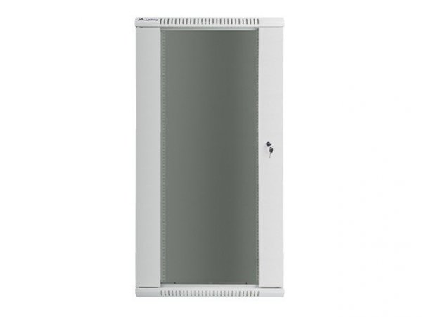 Lanberg Szafa instalacyjna wisząca 19&#039;&#039; 27U 600X450mm szara (drzwi       szklane)