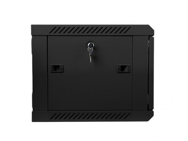 Lanberg Szafa instalacyjna wisząca 19&#039;&#039; 6U 600X450mm czarna (drzwi       szklane)