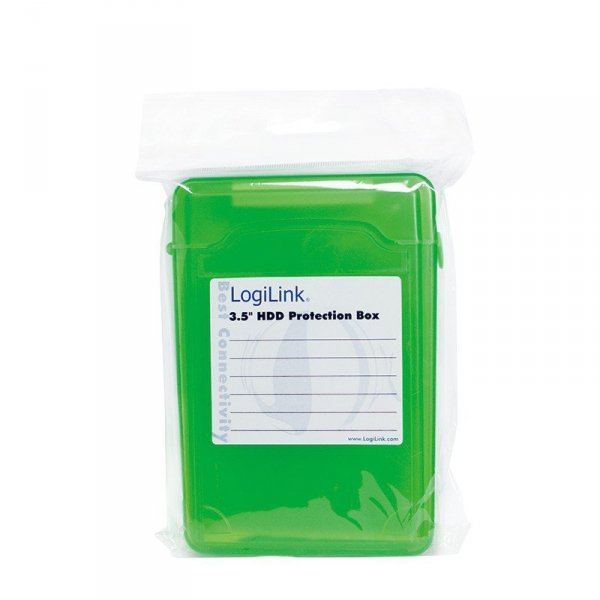 LogiLink Pudełko ochronne do HDD 3.5 cala Zielone