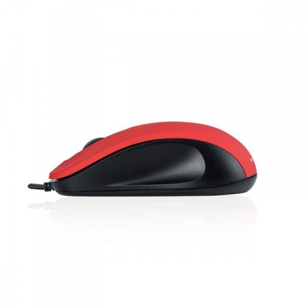MODECOM M10S SILENT CZERWONA PRZEWODOWA MYSZ OPTYCZNA