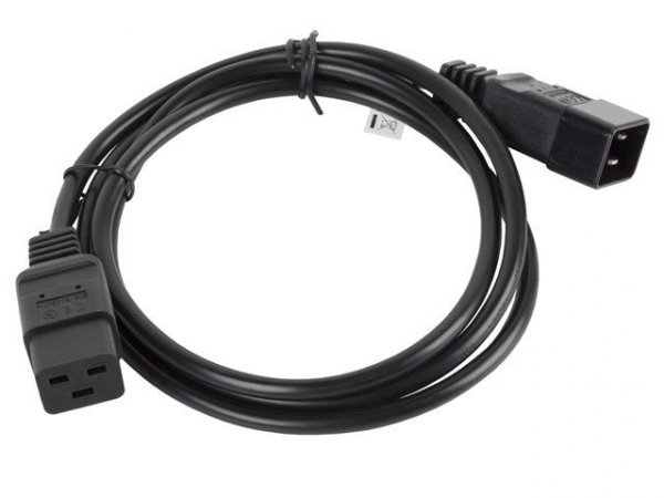 Lanberg Przedłużacz kabla zasilającego IEC 320 C19 - C20 VDE 1.8M VDE    czarny
