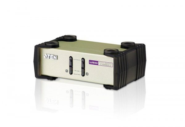 ATEN Biurkowy moduł KVM 2-portowy PS2 USB VGA CS82U