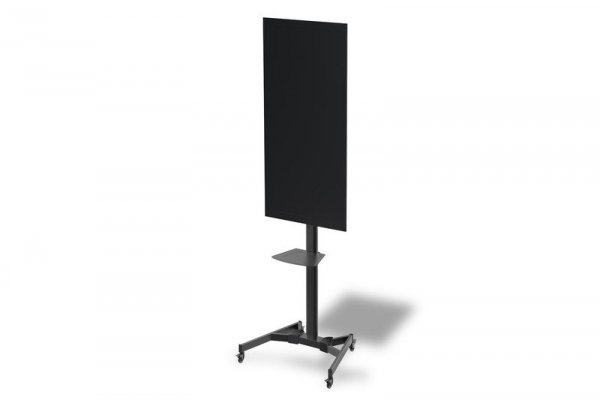 Digitus Stojak mobilny pojedynczy z półką, 1xLCD, max. 70&quot;, max. 50kg, VESA max. 600x400 pivot