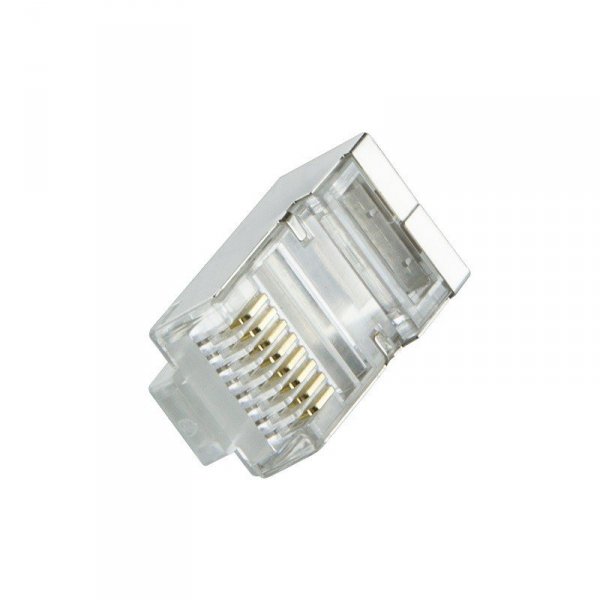 LogiLink Wtyki RJ45 CAT.6 100szt. ekranowane z osłoną, czarne