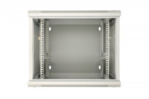 Extralink Szafka wisząca rack 9U 600x600 szara dwusekcyjna