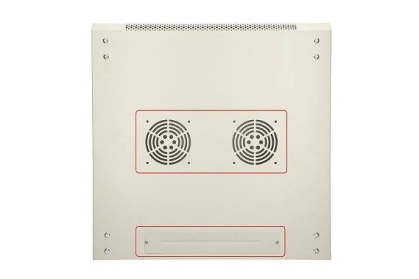 Extralink Szafka wisząca rack 9U 600x600 szara metalowe drzwi