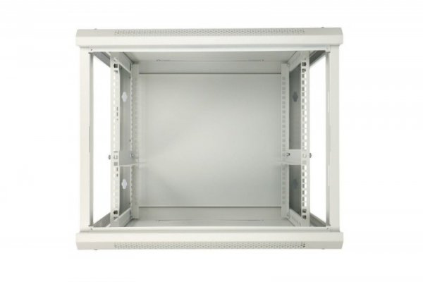 Extralink Szafka wisząca rack 12U 600x600 szara metalowe drzwi