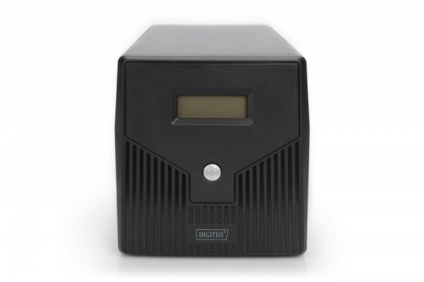 Digitus Zasilacz awaryjny UPS Line-Ineractive LCD, 1000VA/600W, 2x12V/7Ah, AVR, 4xSCHUKO, USB, RS232, RJ45