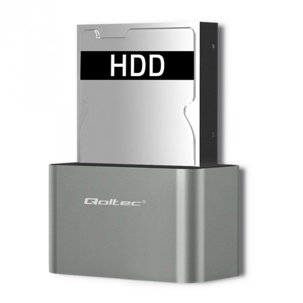 Qoltec Stacja dokująca dysków HDD/SSD | 2.5&quot;/3.5&quot; SATA | USB 3.0