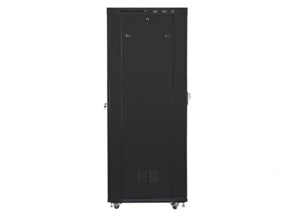 Lanberg Szafa instalacyjna rack stojąca 19 42U 800x1000 czarna, drzwi szklane LCD (Flat pack)