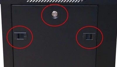 Extralink Szafa rack 15U 600x450mm czarna wisząca