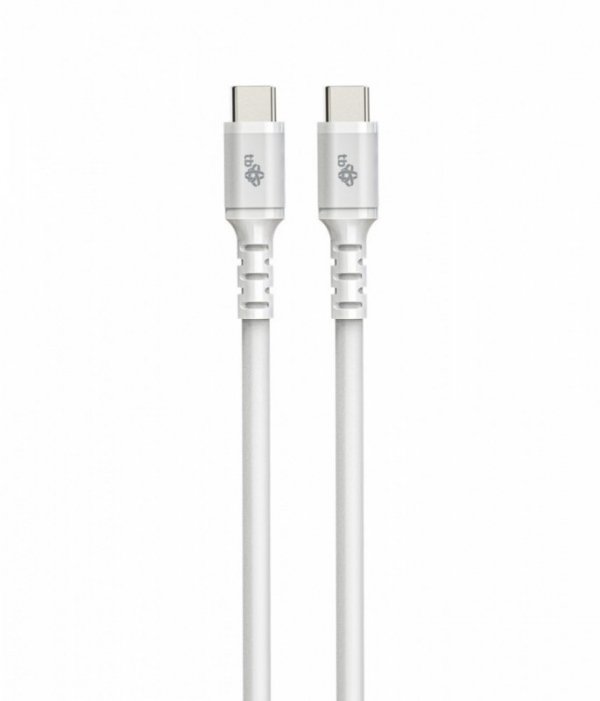 TB Kabel USB-C - USB-C 2m silikonowy biały