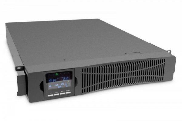 Digitus Zasilacz awaryjny UPS Online Rack 19&quot; LCD, 1500VA/1500W, 3x12V/9Ah, 8xC13, USB, RS232, RJ45