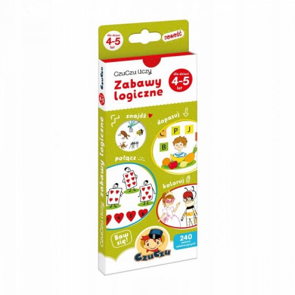 CzuCzu Książeczka Zabawy logiczne dla dzieci od 4-5 lat