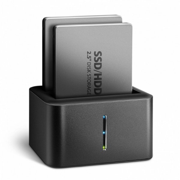 AXAGON ADSA-D25 MINI stacja dokująca USB 3.2 Gen 1 - 2x SATA 6G 2.5&quot; SSD/HDD CLONE