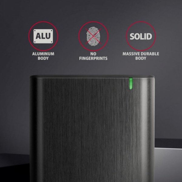 AXAGON EE25-A6C Bezśrubowa aluminiowa obudowa zewnętrzna USB-C 3.2 Gen 1 - SATA 6G dla 2.5&quot; SSD/HDD