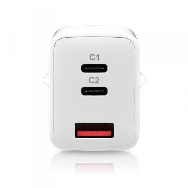 everActive Ładowarka USB/USB-C QC4+ 65W technologia GaN Biała