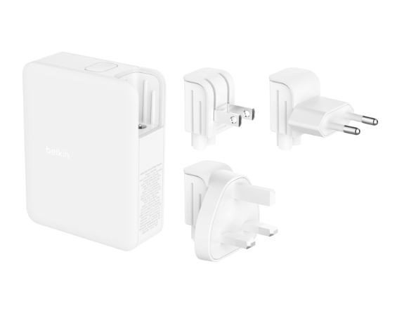 Belkin Ładowarka ścienna 140W 4-ports (3xC 1xA) UK, EU, US Plugs  biała