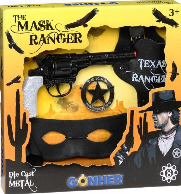 Pulio Gonher Zestaw kowbojski z maską