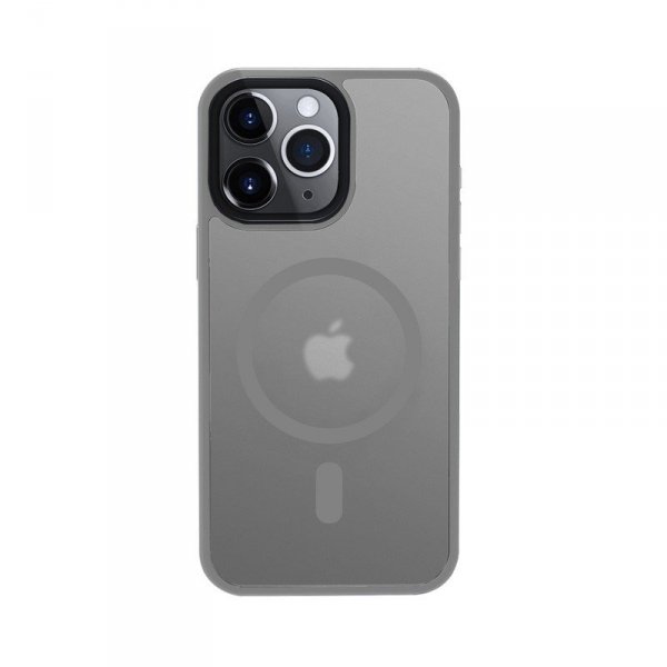 CRONG Etui Hybrid Frost MAG Cover iPhone 15 Pro Max MagSafe Szare