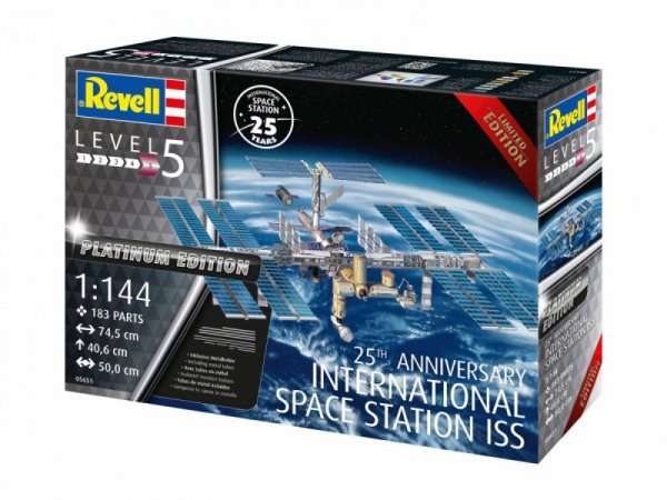 Revell Model plastikowy Zestaw upominkowy 25 rocznica International Space Station ISS  1/144