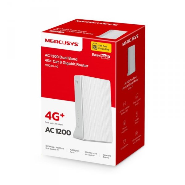 TP-LINK Router AC1200 Mercusys MB230-4G 4G+ LTE