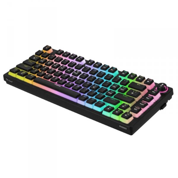 Savio Klawiatura mechaniczna bezprzewodowa PHENIX, Gateron Red Pro, Pudding