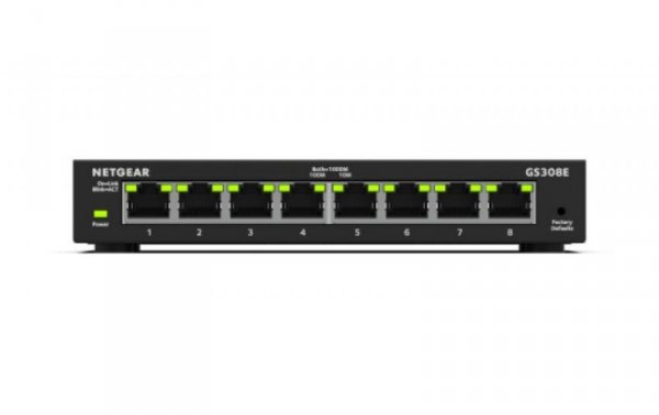 Netgear Przełącznik zarządzalny GS308E Switch 8xGE