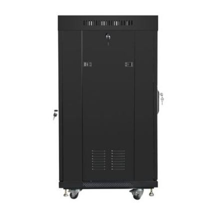Lanberg Szafa stojąca rack 19 cali 22U 600X600mm czarna LCD