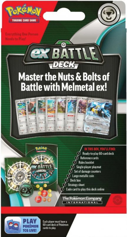 Pokemon TCG Karty Ex Battle Deck Melmetal ex