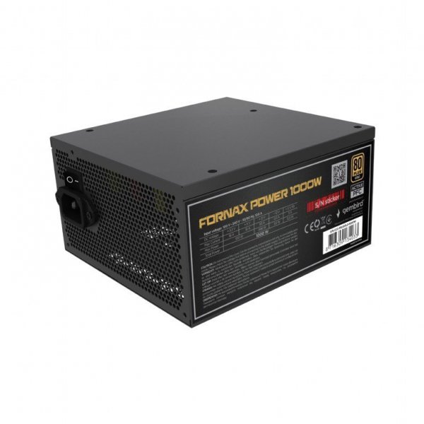 Gembird Zasilacz ATX o mocy 1000W aktywne PFC 12 cm fan 80+Gold