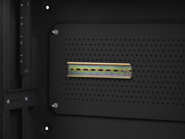 Lanberg Szafa instalacyjna rack wisząca 19 cali 6U+3U 540x200 niskoprofilowa (złożona) czarna