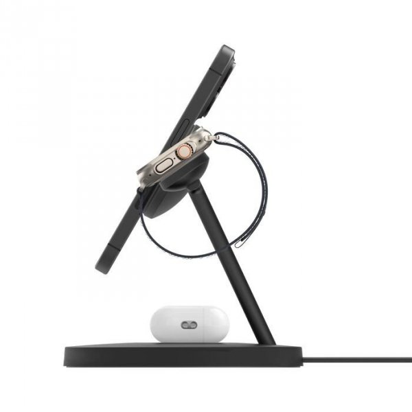 Belkin Ładowarka Boost Charge Pro 3w1 Qi2 15W regulowana, czarna