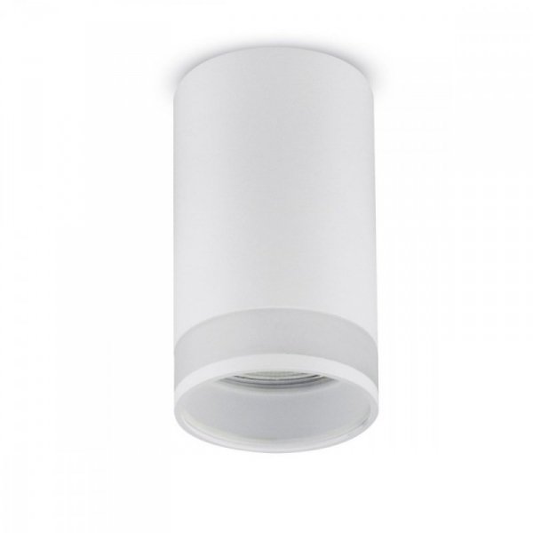 Maclean Oprawa natynkowa/tuba GU10, biała MCE361 W aluminiowa