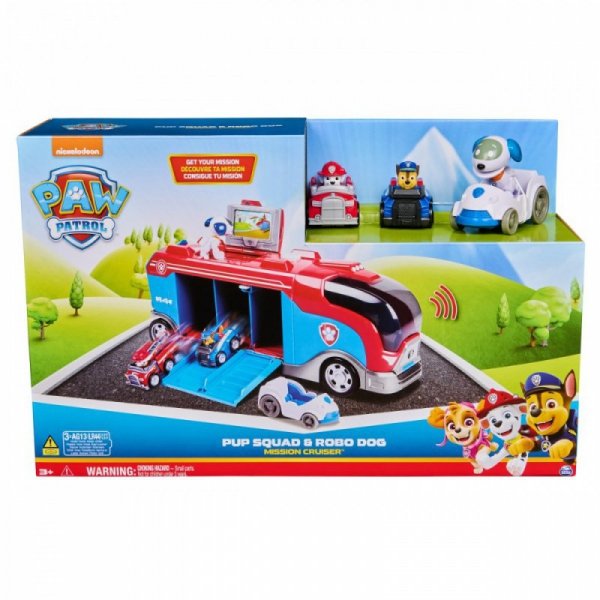 Spin Master Zestaw Psi Patrol Patrolowiec z pojazdami