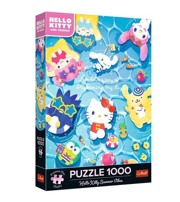 Trefl Puzzle 1000 elementów Hello Kitty letni relaks