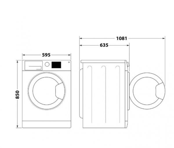 Whirlpool Pralko-suszarka FFWDD1076258BVEU