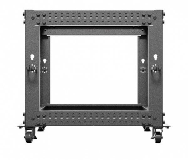 Lanberg Open rack 19&#039;&#039; 9U 600x600-1100 regulowany czarny